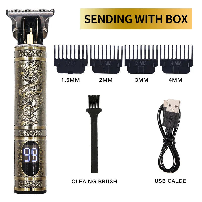 Profissional Aparador De Cabelo Elétrico Sem Fio, Impermeável, Recarregável,barbeador facíl de manuzear.
