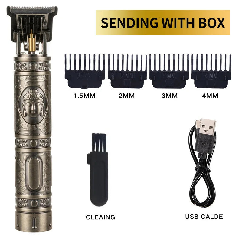 Profissional Aparador De Cabelo Elétrico Sem Fio, Impermeável, Recarregável,barbeador facíl de manuzear.