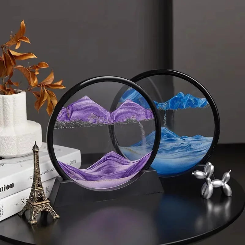 Deixe a arte fluir e transforme seu espaço! O Quadro de Decoração de Areia Movediça Fluindo 3D é uma peça de decoração única que combina arte e movimento para criar um espetáculo visual hipnotizante.