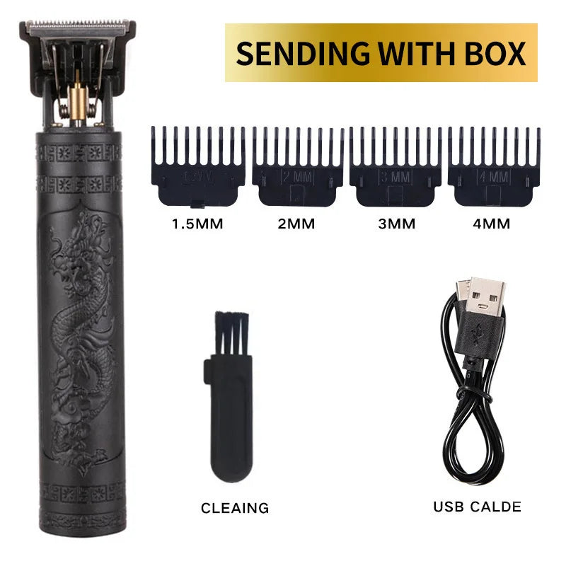 Profissional Aparador De Cabelo Elétrico Sem Fio, Impermeável, Recarregável,barbeador facíl de manuzear.