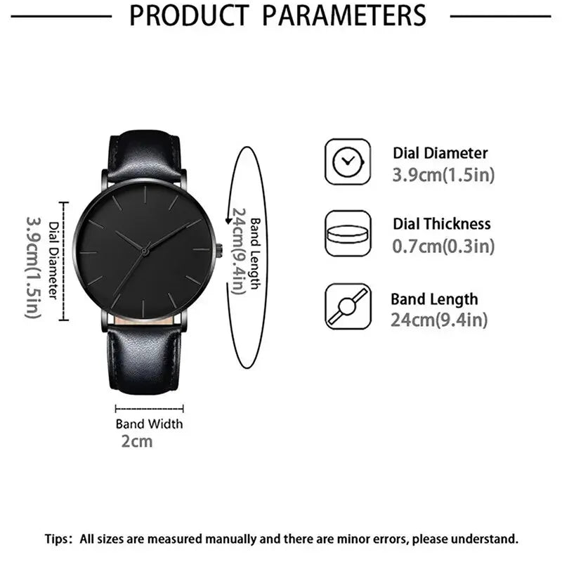 5 pçs conjunto moda masculina relógios esportivos homem negócios quartzo relógio de pulso luxo pulseira de couro masculino relógio casual