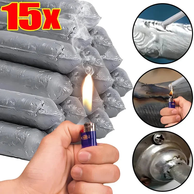 Alumínio solda solda hastes, baixa temperatura, fácil derreter, universal, sem nenhuma ferramentas de solda3pcs