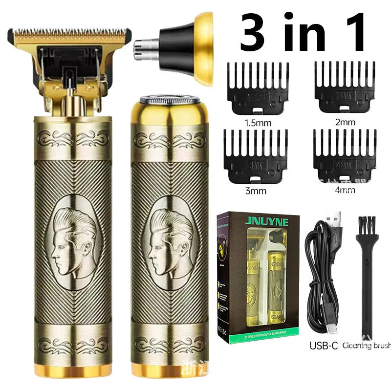 Profissional Aparador De Cabelo Elétrico Sem Fio, Impermeável, Recarregável,barbeador facíl de manuzear.