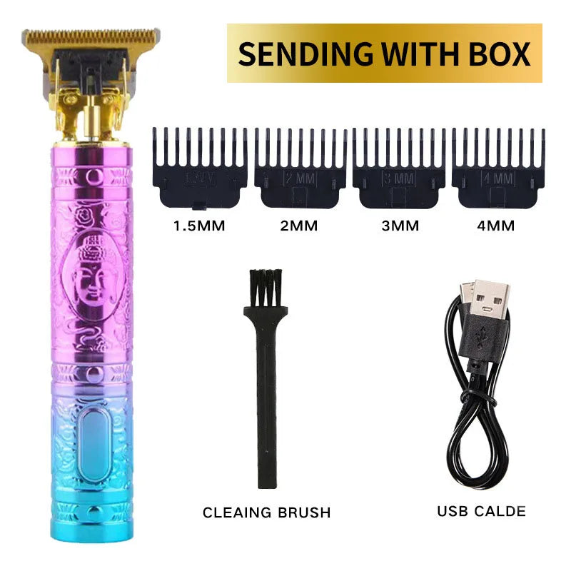 Profissional Aparador De Cabelo Elétrico Sem Fio, Impermeável, Recarregável,barbeador facíl de manuzear.