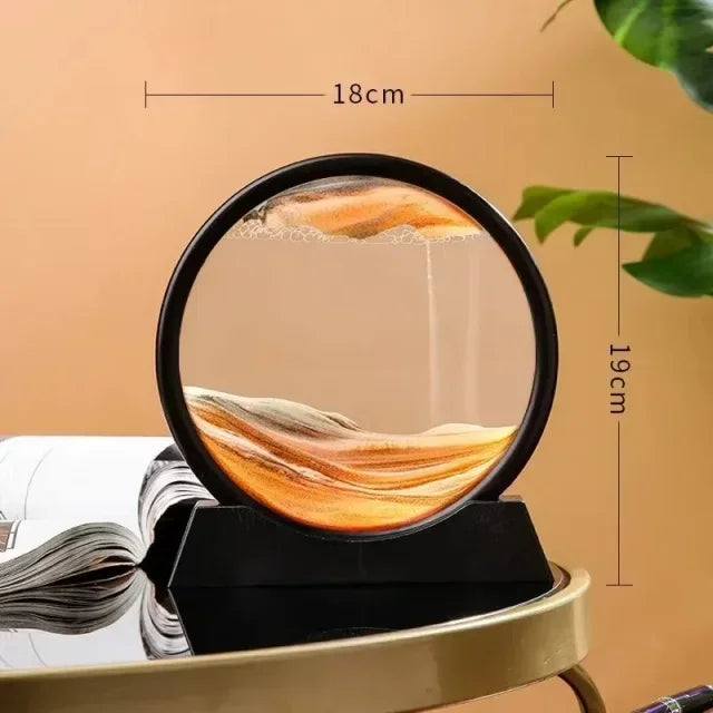 Deixe a arte fluir e transforme seu espaço! O Quadro de Decoração de Areia Movediça Fluindo 3D é uma peça de decoração única que combina arte e movimento para criar um espetáculo visual hipnotizante.