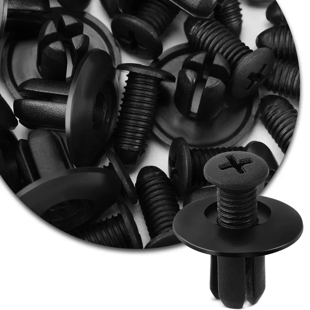 Kit com 100 Parafusos Fixadores para Carro + Caixa Organizadora - FixedCar