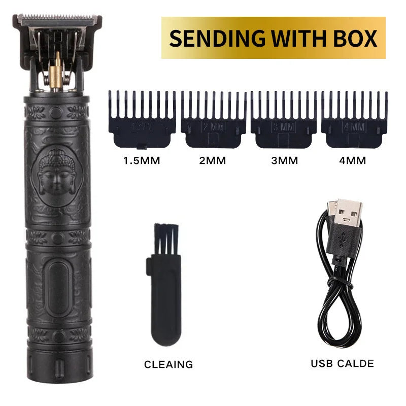 Profissional Aparador De Cabelo Elétrico Sem Fio, Impermeável, Recarregável,barbeador facíl de manuzear.