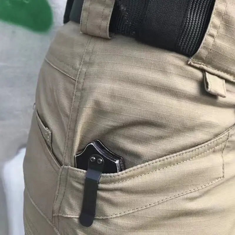 Calções táticos militares urbanos masculinos ao ar livre à prova d'água resistente ao desgaste shorts cargo de secagem rápida multi bolso calças de caminhada