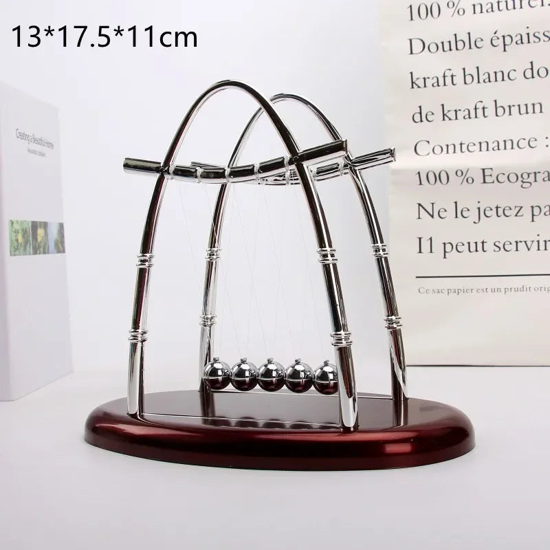 bolas de aço movimento perpétuo colisão,pêndulo brinquedo decoração para casa