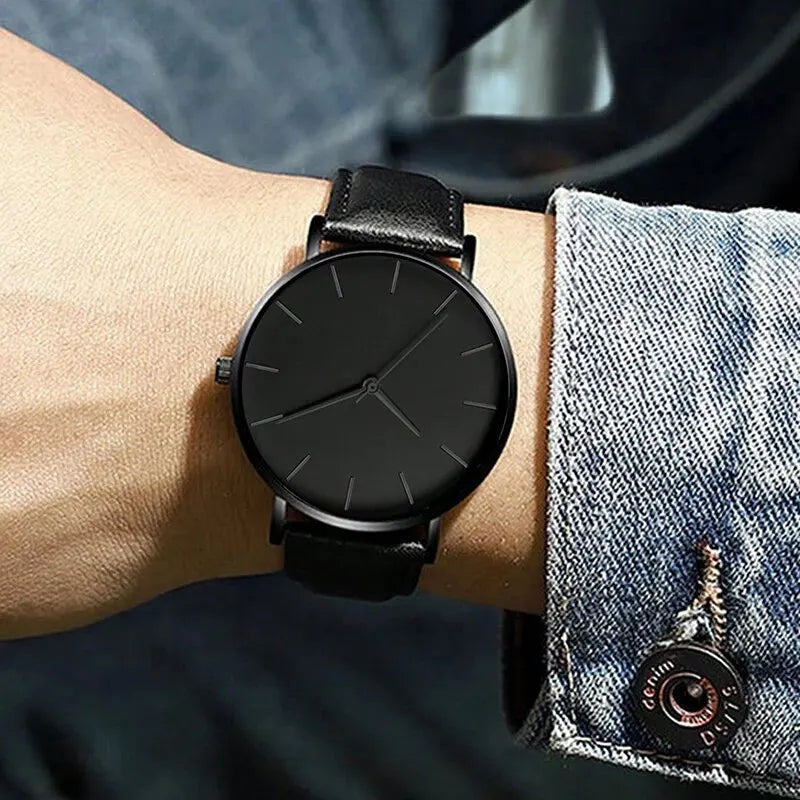 5 pçs conjunto moda masculina relógios esportivos homem negócios quartzo relógio de pulso luxo pulseira de couro masculino relógio casual