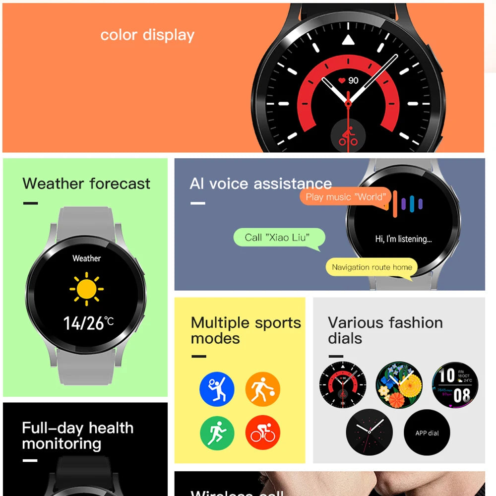 Relógio inteligente para homens e mulheres presente tela de toque completa esporte relógios fitness bt chamada digital smartwatch relógio de pulso