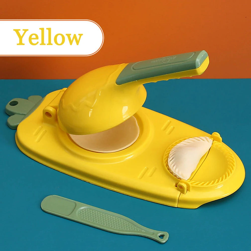 Máquina de bolinho dois em um, artesanal, molde de pele, massa, ferramenta de pressão manual, acessórios para máquina de bolinho de pastelaria
