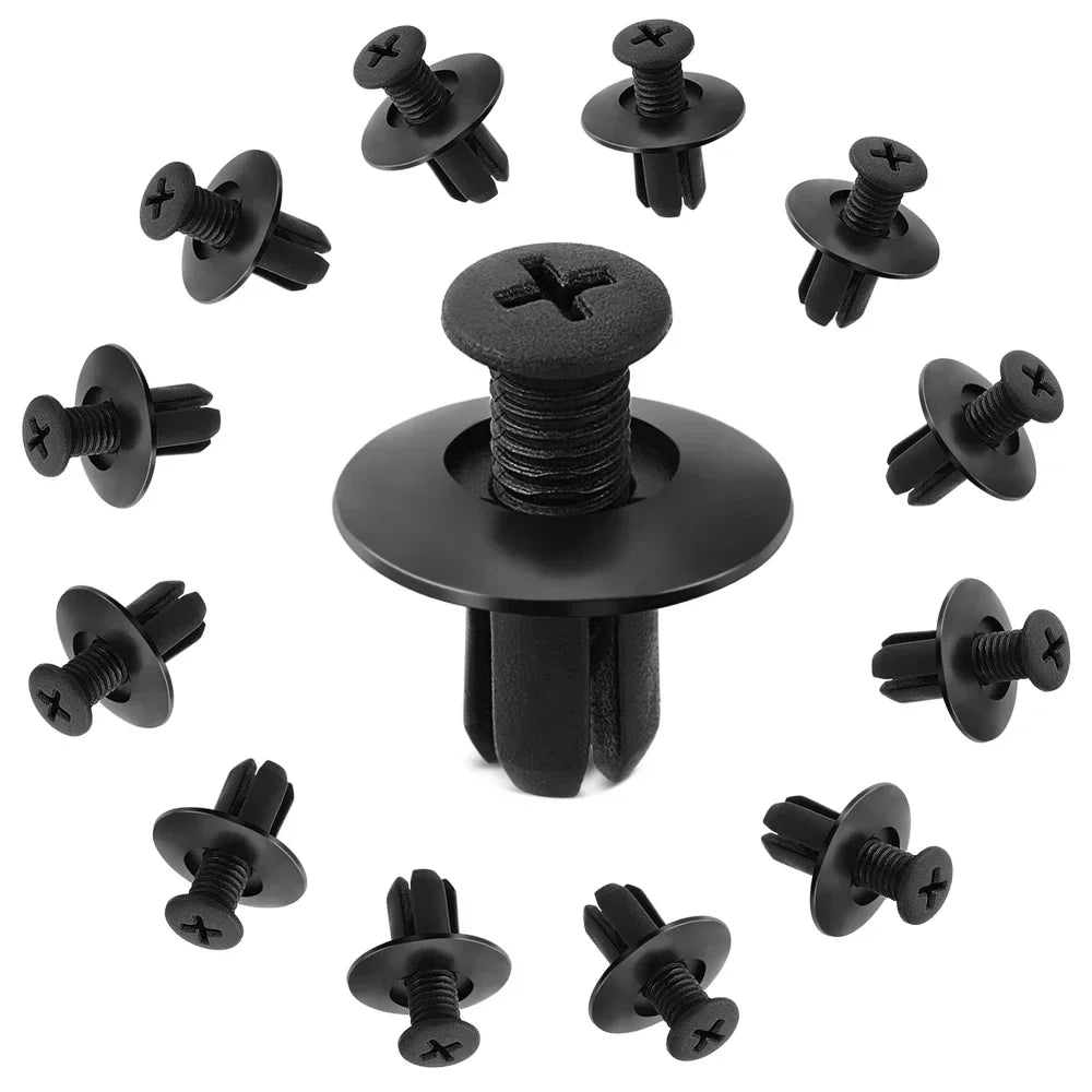Kit com 100 Parafusos Fixadores para Carro + Caixa Organizadora - FixedCar