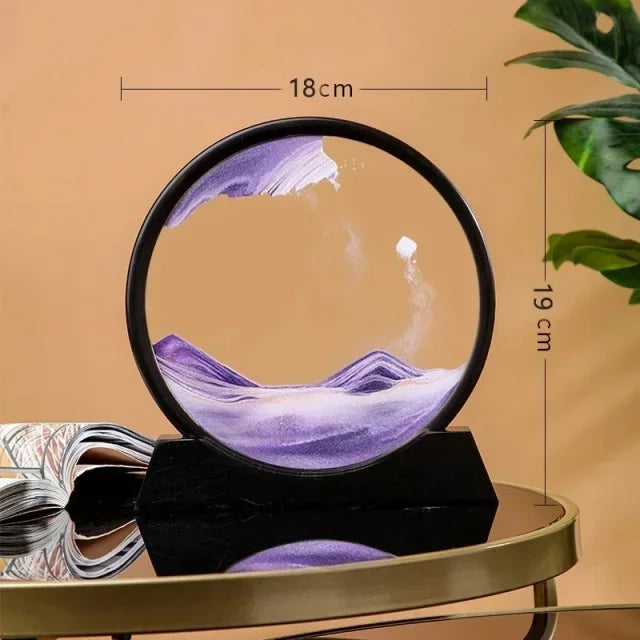 Deixe a arte fluir e transforme seu espaço! O Quadro de Decoração de Areia Movediça Fluindo 3D é uma peça de decoração única que combina arte e movimento para criar um espetáculo visual hipnotizante.
