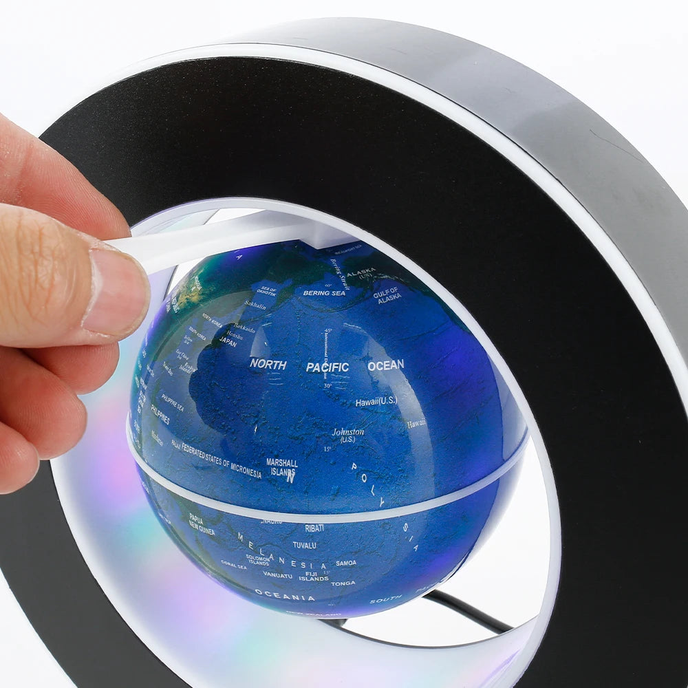 Globo de levitação flutuante magnética led mapa do mundo lâmpada antigravidade eletrônica.