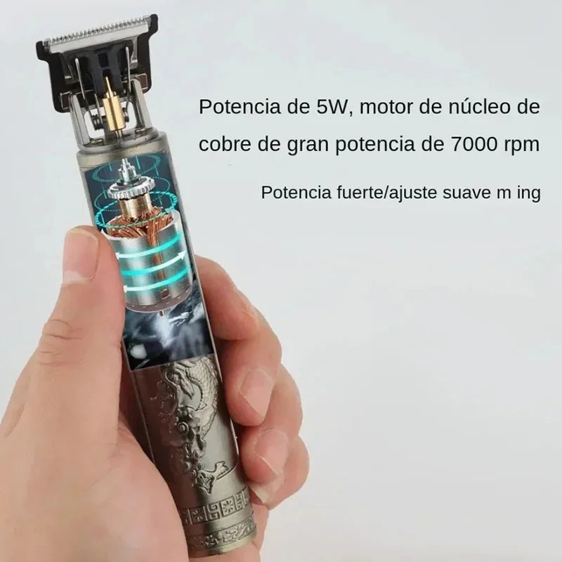 Profissional Aparador De Cabelo Elétrico Sem Fio, Impermeável, Recarregável,barbeador facíl de manuzear.