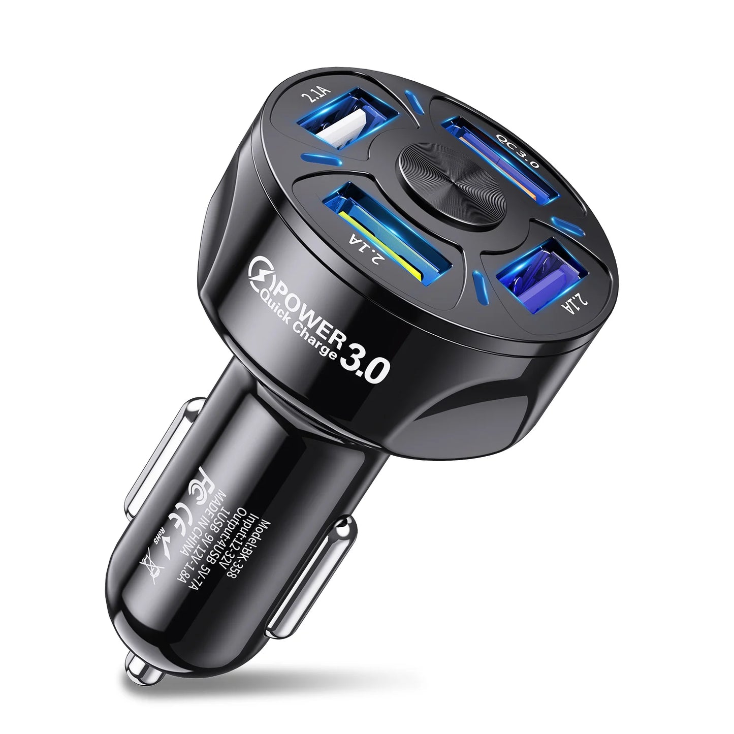 Carregador de carro usb total 250w pd qc3.0 usb c carregador de telefone de carro tipo c adaptador para iphone samsung huawei xiaomi carga rápida