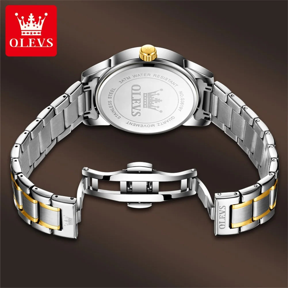 relógio.Seja inesquecível com o Olevs Ultra Diamond: o relógio que exala poder e estilo.