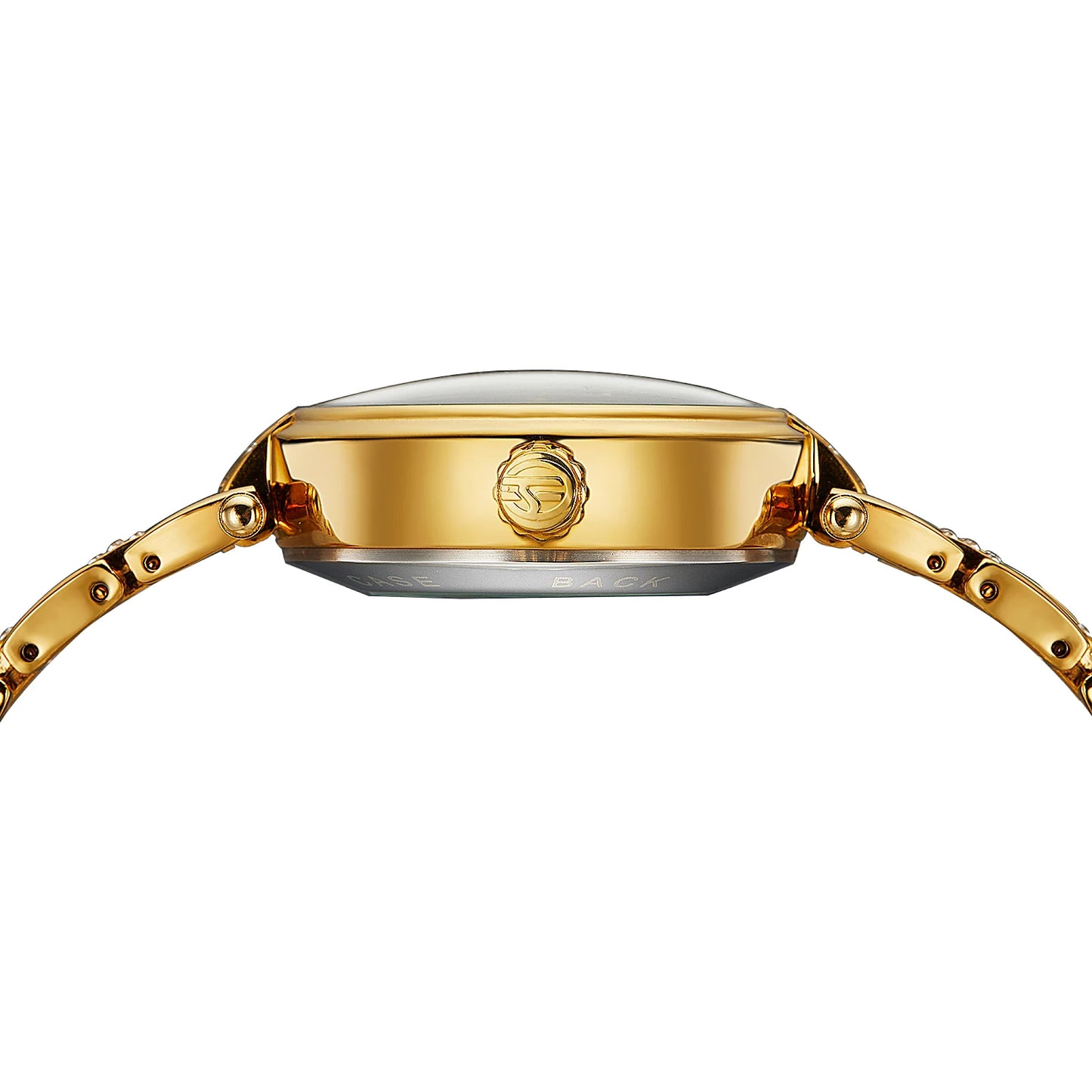 relógio forsining,relógio com movimento automático elegante feminino esqueleto de aço inoxidável relógio de pulso.