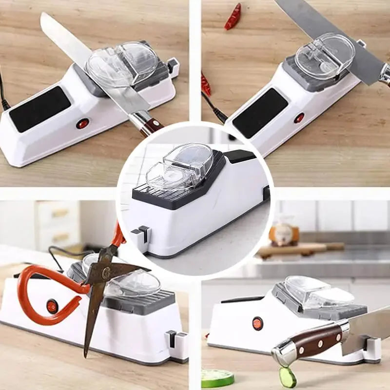 Afiador de facas profissional USB Afiador de facas elétrico ajustável para facas de cozinha Ferramenta Faca Tesoura fácil para manusear.