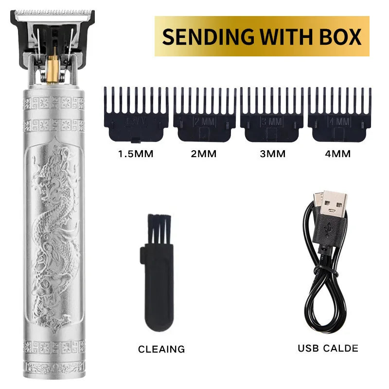 Profissional Aparador De Cabelo Elétrico Sem Fio, Impermeável, Recarregável,barbeador facíl de manuzear.