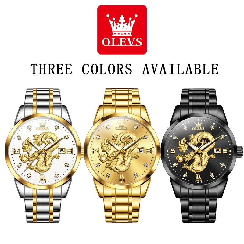 relógio.Seja inesquecível com o Olevs Ultra Diamond: o relógio que exala poder e estilo.