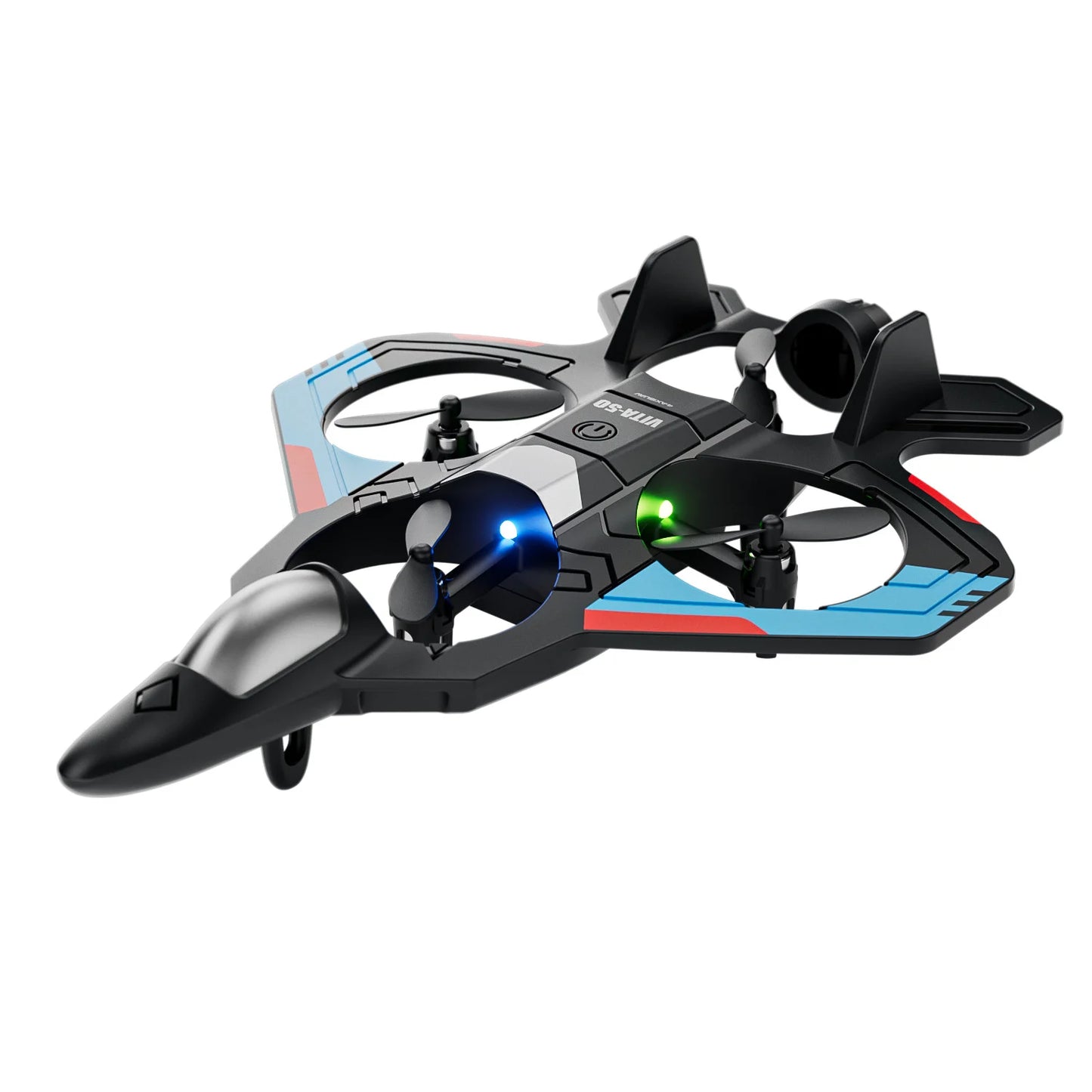novo drone v50 2.4g 4ch rc avião planador iniciante aeronaves de controle remoto luz led brinquedos elétricos ao ar livre