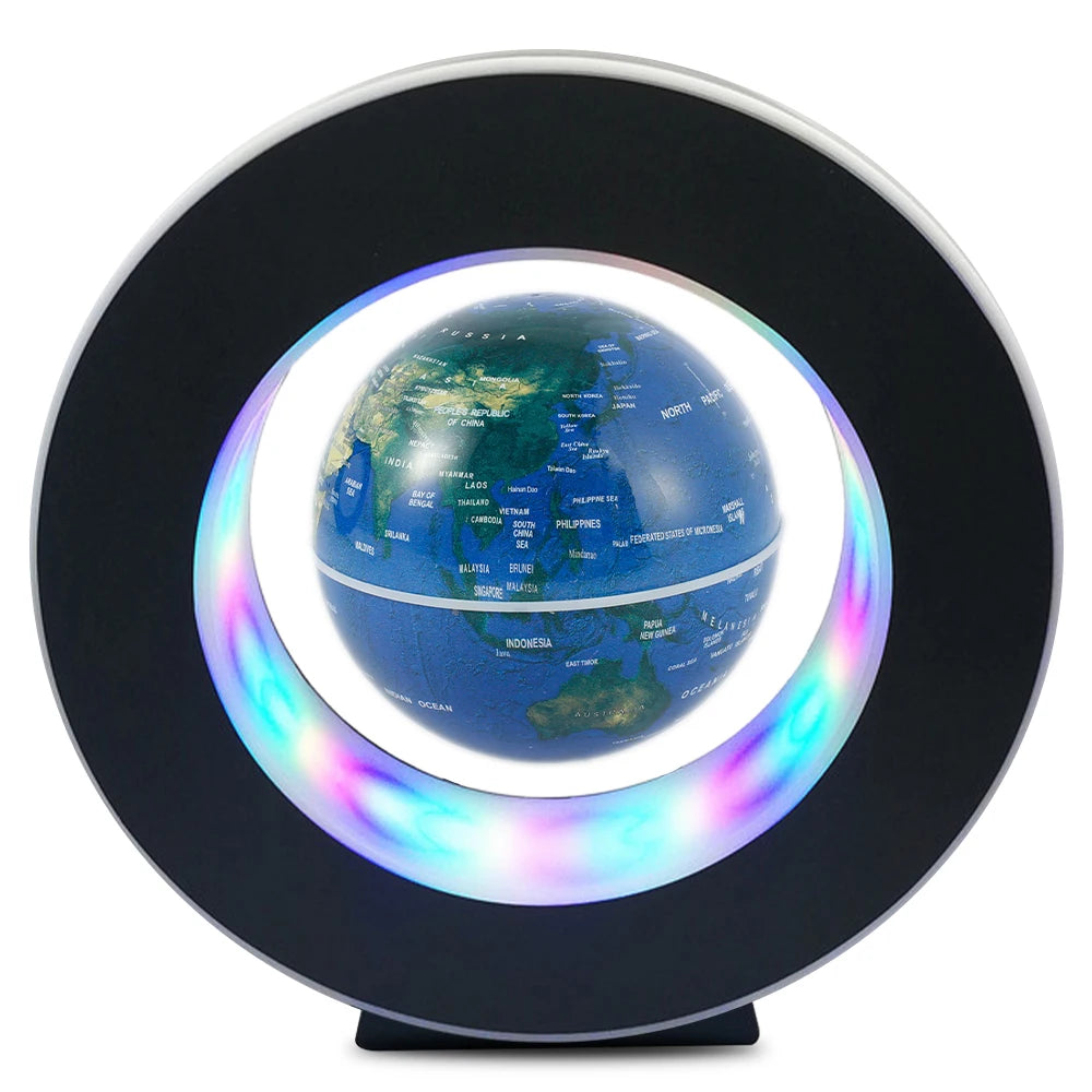 Globo de levitação flutuante magnética led mapa do mundo lâmpada antigravidade eletrônica.
