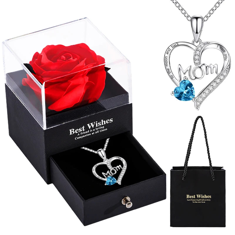O presente perfeito para emocionar quem você ama: uma rosa eterna, uma joia delicada e uma mensagem inesquecível em um só lugar.