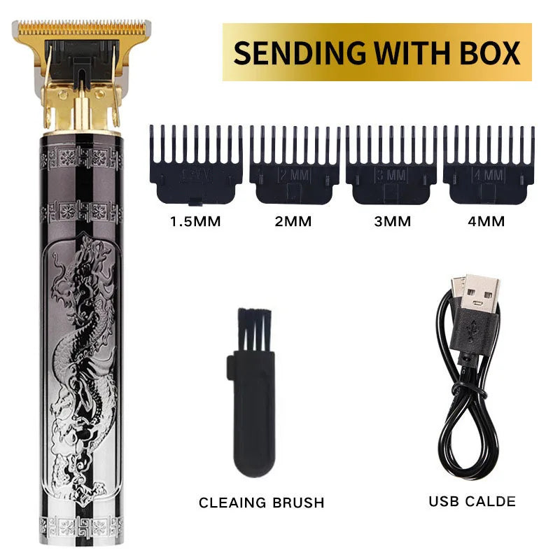 Profissional Aparador De Cabelo Elétrico Sem Fio, Impermeável, Recarregável,barbeador facíl de manuzear.