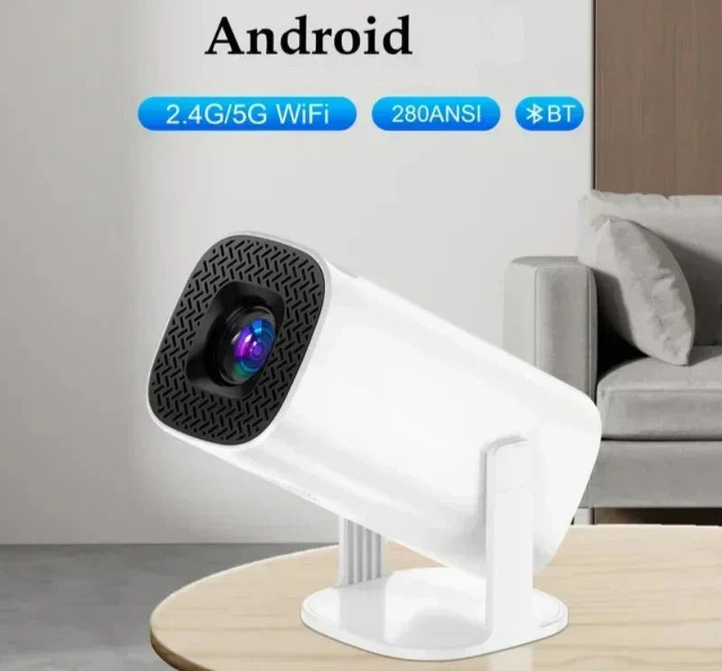 Transforme sua casa em um verdadeiro cinema com o Projetor LED Salange-P30 720P - Compatível com Android e iOS.
