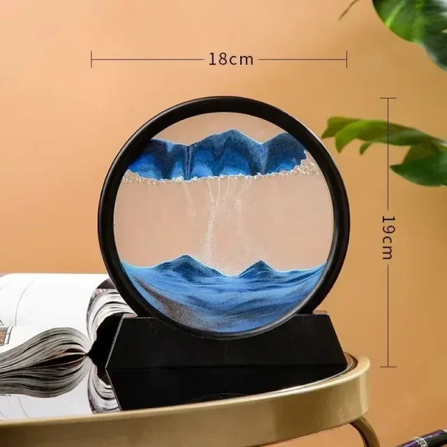 Deixe a arte fluir e transforme seu espaço! O Quadro de Decoração de Areia Movediça Fluindo 3D é uma peça de decoração única que combina arte e movimento para criar um espetáculo visual hipnotizante.