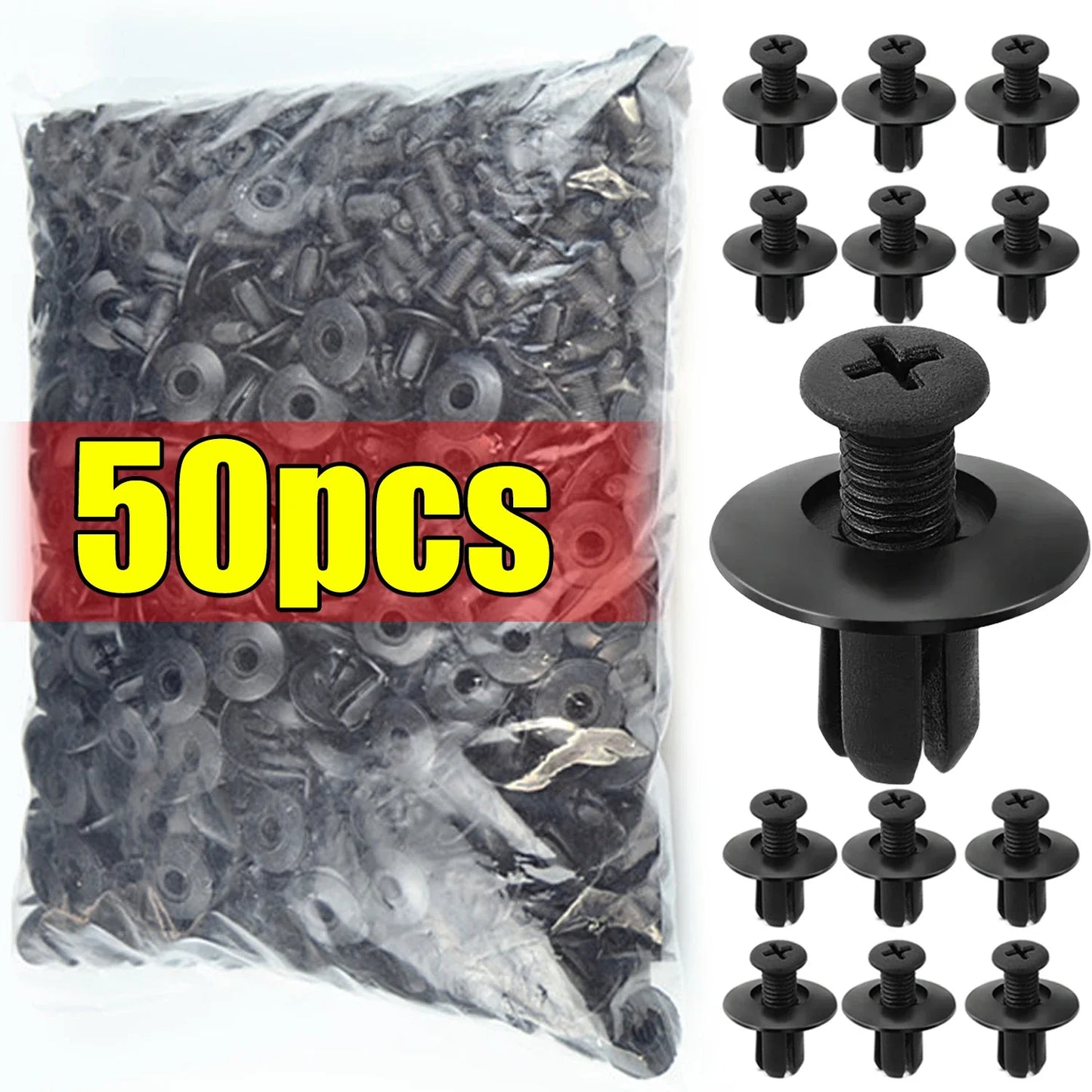 Kit com 100 Parafusos Fixadores para Carro + Caixa Organizadora - FixedCar