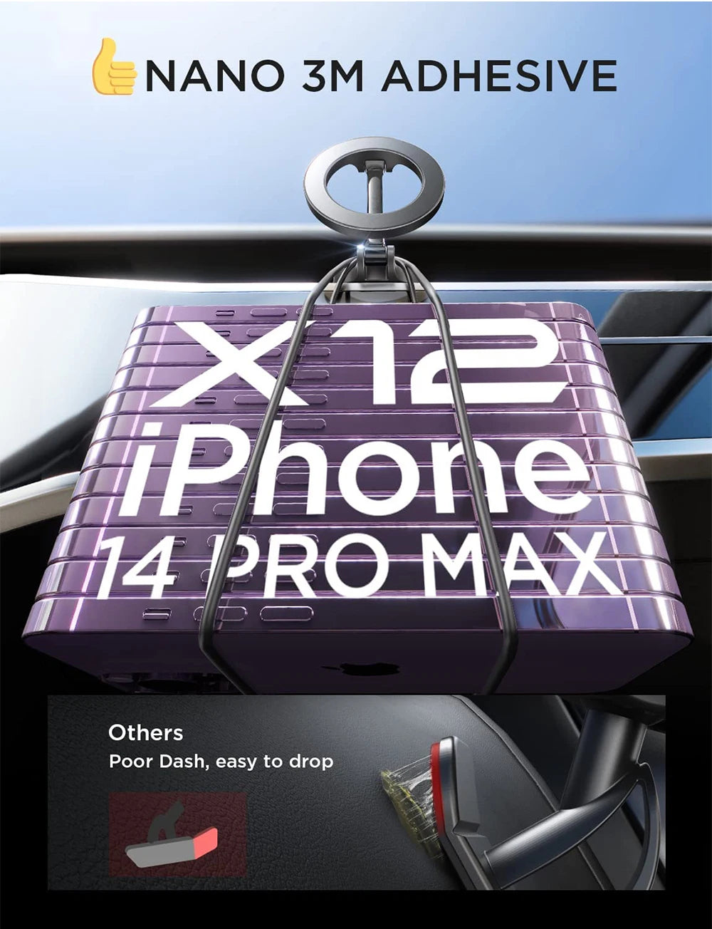 Magsafe Suporte de telefones para carros,super móvel facil para mexer.