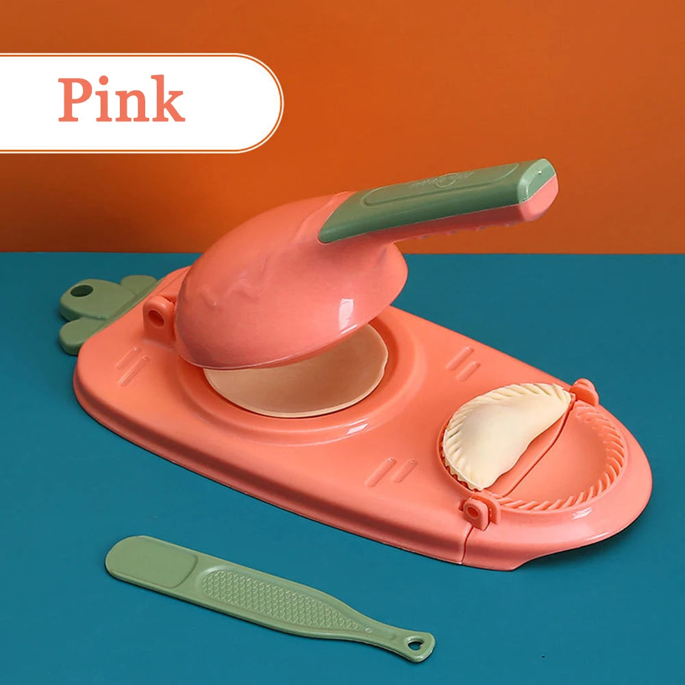 Máquina de bolinho dois em um, artesanal, molde de pele, massa, ferramenta de pressão manual, acessórios para máquina de bolinho de pastelaria