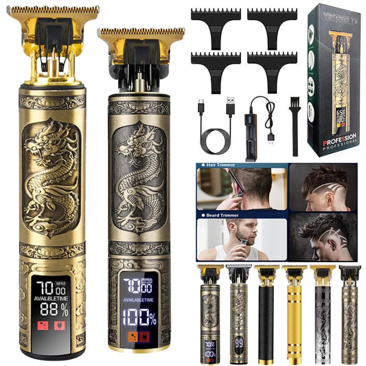 Profissional Aparador De Cabelo Elétrico Sem Fio, Impermeável, Recarregável,barbeador facíl de manuzear.
